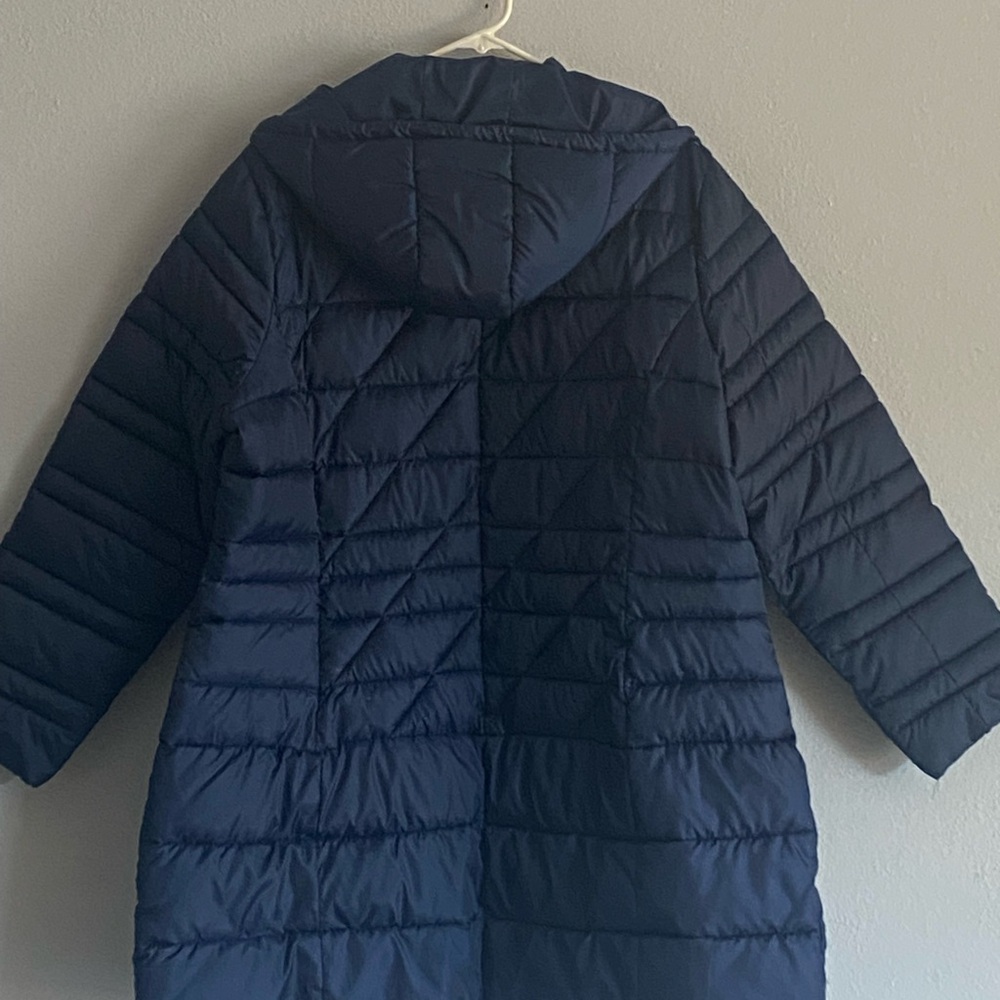 Pure Energy Dark Blue Puffer Jacket - Picture 3 of 4